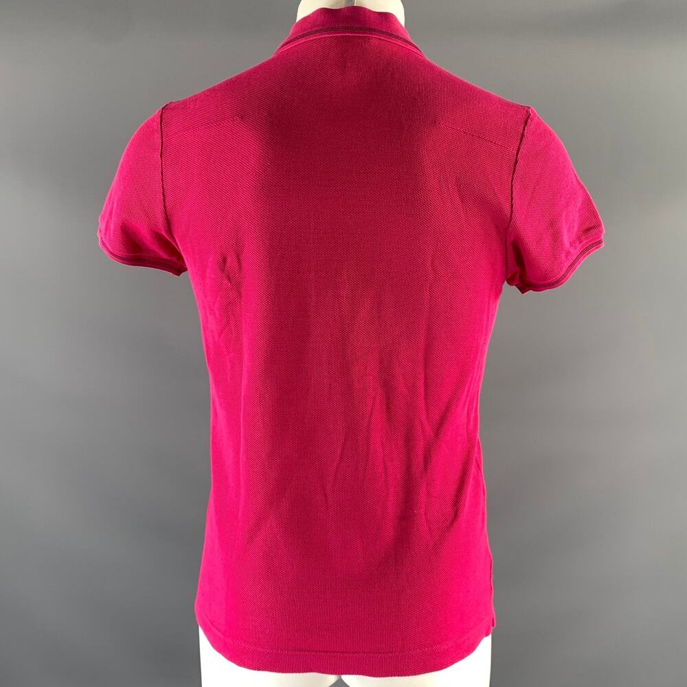 DIOR Size S Pink Black Pique Cap Sleeves Polo - Picture 4 of 6